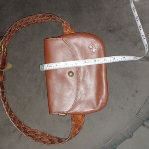 Patricia Nash wristlet/belt combo brown